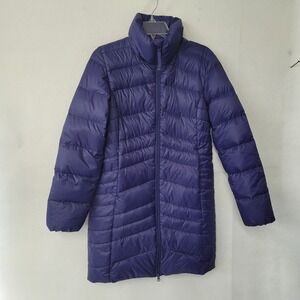Purepear Womens Puffer Coat Small Blue‎ 90% Duck Down Feather Lightweight Jacket